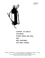 Control of insects attacking stored grain and peas and seed treatment for small grains