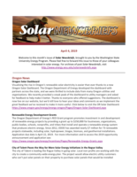 Solar Newsbriefs, April 3, 2019