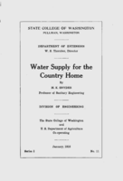 Water supply for the country home