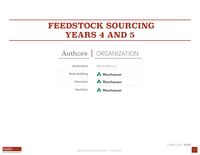 Feedstock Sourcing: NARA Years 4-5