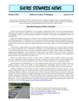 Shore Stewards News, October 2013