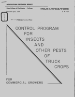 Control program for insects and other pests of truck crops for commercial growers