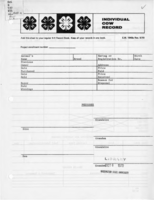 Individual cow record