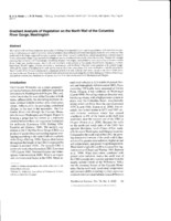 Gradient analysis of vegetation on the north wall of the Columbia River Gorge, Washington