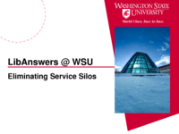 LibAnswers @ WSU: Eliminating Service Silos