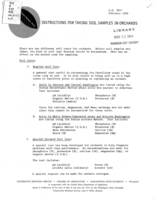 Instructions for taking soil samples in orchards
