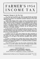 Farmer's 1954 income tax