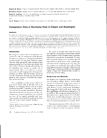 Comparative Diets of Burrowing Owls in Oregon and Washington