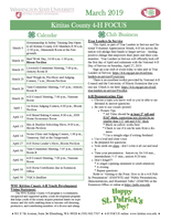 WSU Kittitas County Extension 4-H Focus, March 2019