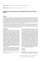 Statistical Power Comparison of Two Sampling Protocols for Riverine Snails