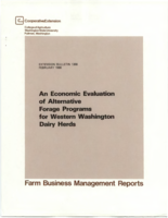 An economic evaluation of alternative forage programs for western Washington dairy herds