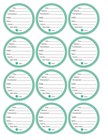 4-H Dried Foods Exhibit Labels