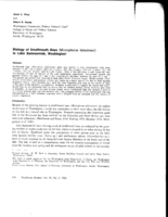 Biology of Smallmouth Bass (Micropterus dolomieui) in Lake Sammamish, Washington