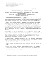 Application form and lease-ownership agreement for Washington Horse Breeders Association 4-H thoroughbred mare lease program