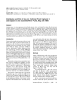 Distribution and Diet of Sea-run Cutthroat Trout  Captured In and Adjacent to the Columbia River Plume, May-July1 980.