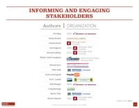 Informing and Engaging Stakeholders