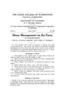 Sheep management on the farm