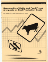 Seasonality of cattle and feed prices & impacts on beef production costs