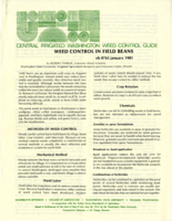 Weed control in field beans