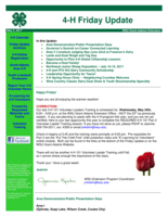 4-H Friday Update, May 5, 2017