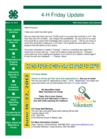 4-H Friday Update, March 16, 2012