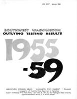 Southwest Washington outlying test results 1955-1959