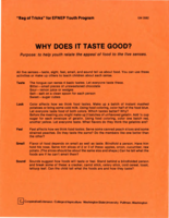 Bag of tricks for EFNEP youth program: Why does it taste good?