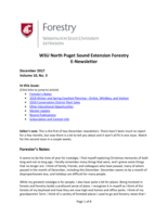 WSU North Puget Sound Extension Forestry E-Newsletter, December 2017