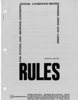 Rules for fitting and showing contests, junior livestock shows: steers, hogs, and lambs