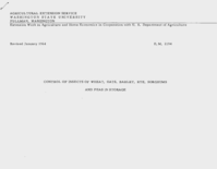 Control of insects of wheat, oats, barley, rye, sorghums and peas in storage