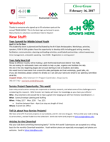 CloverGram, February 16, 2017