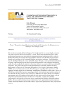 Creating Successful International Opportunities in Library and Information Science Education: The UWM/KWM Exchange