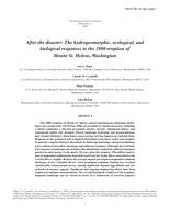 After the disaster: The hydrogeomorphic, ecological, and biological responses to the 1980 eruption of Mount St. Helens, Washington