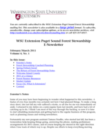 WSU Extension Puget Sound Forest Stewardship E-Newsletter, February/March 2011