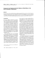 Crepuscular and nocturnal activity patterns of black bears in the North Cascades of Washington