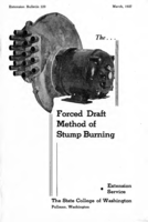 The forced draft method of stump burning