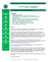 4-H Friday Update, September 26, 2014