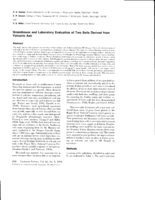 Greenhouse and Laboratory Evaluation of Two Soils Derived from Volcanic Ash