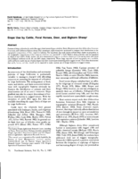 Slope Use by Cattle, Feral Horses, Deer, and Bighorn  Sheep