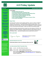 4-H Friday Update, June 2, 2017