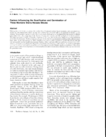 Factors Influencing the Scarification and Germination of Three Montane Sierra Nevada Shrubs