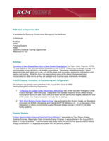 RCM News, September 2012