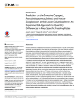 Predation on the Invasive Copepod, Pseudodiaptomus forbesi, and Native Zooplankton in the Lower Columbia River: An Experimental Approach to Quantify Differences in Prey-Specific Feeding Rates