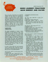 Good laundry practices save energy and water