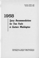 1958 spray recommendations for tree fruits in eastern Washington