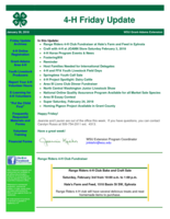 4-H Friday Update, January 26, 2018