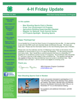 4-H Friday Update, November 23, 2018