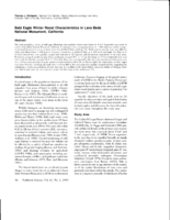 Bald Eagle Winter Roost Characteristics in Lava Beds National Monument, California