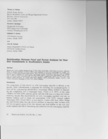 Relationships Between Fecal and Rumen Analyses for Deer Diet Assessments in Southeastern Alaska