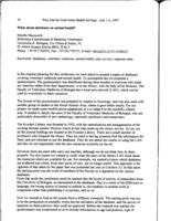 What about databases on animal health?